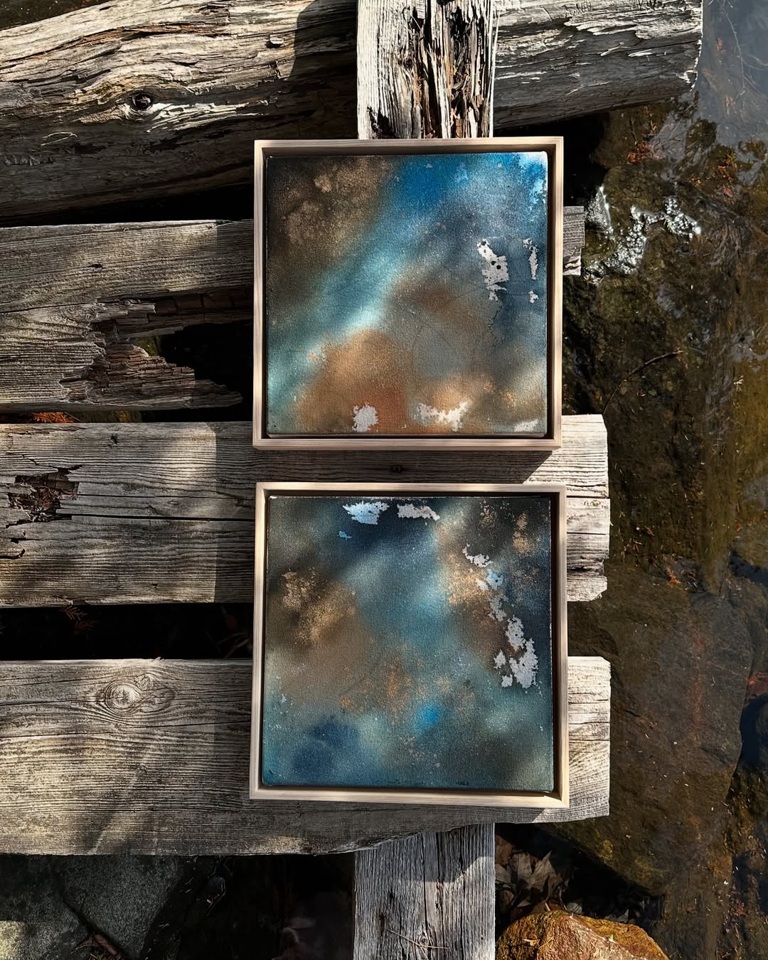 'Reflections' - Painting, Set of Two