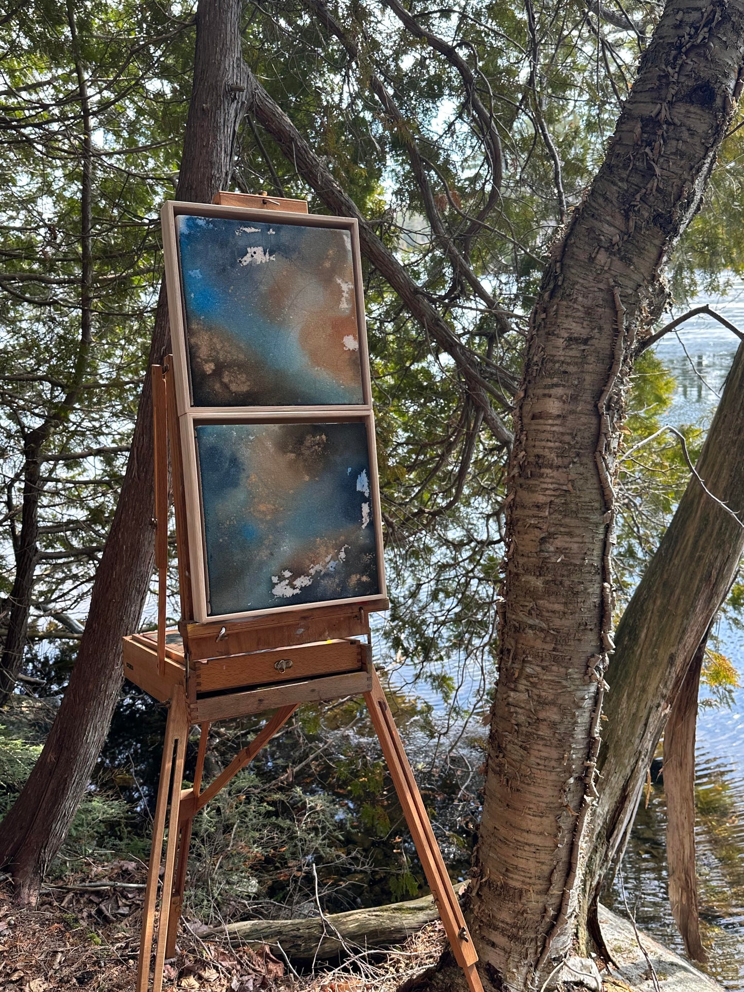'Reflections' - Painting, Set of Two