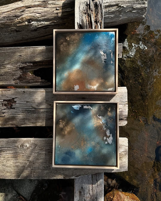 'Reflections' - Painting, Set of Two