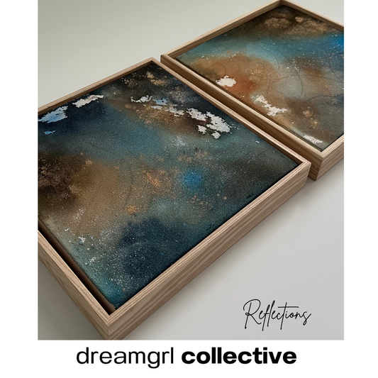 'Reflections' - Painting, Set of Two