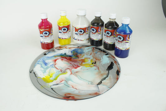 Liquid Glass - Pouring Colours - Black-1