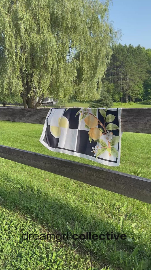 Lemonade Stand Silk Scarf